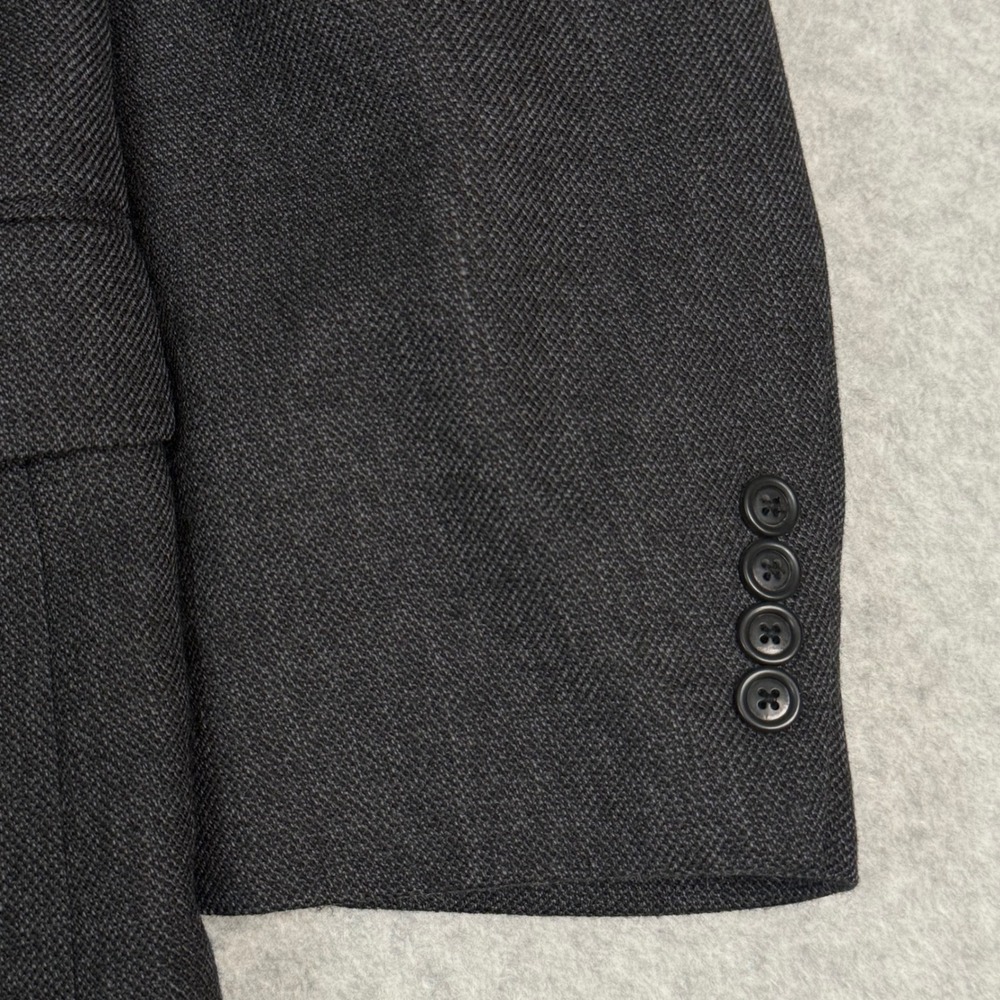 Jos A Bank Traveler's Collection Gray 100% Wool Blazer Sport Coat 46L 01110 - Picture 4 of 16